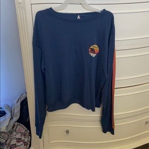 Rip curl long sleeve with rainbow strips